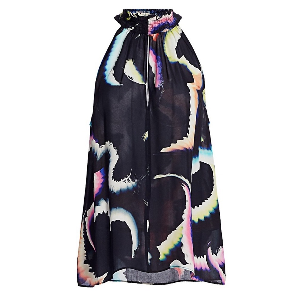 ALC Minelli Brushstroke Print Top